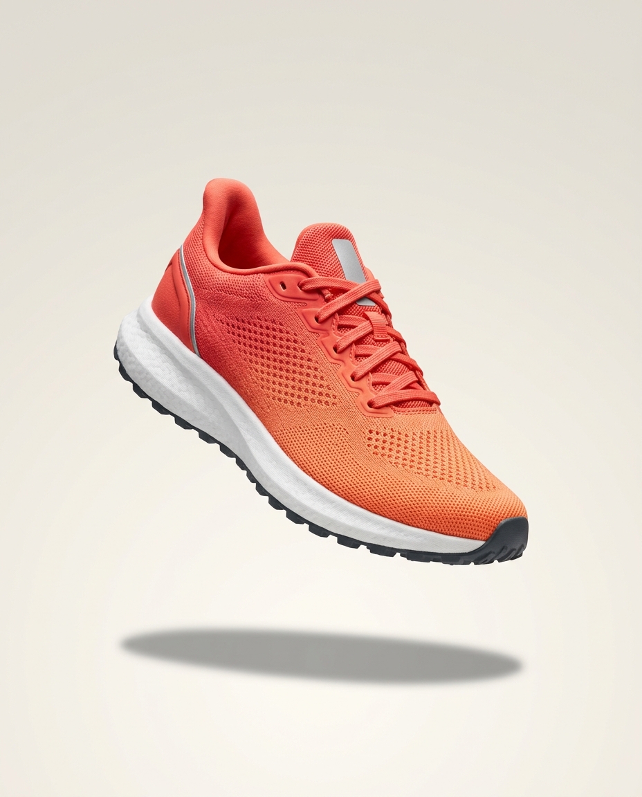 Кроссовок — левитация, рекламный hero