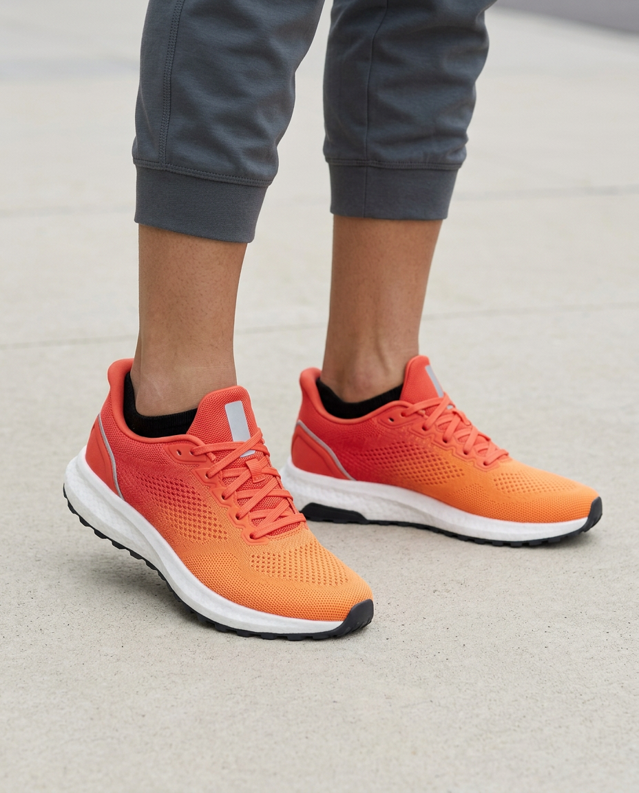 Кроссовок — на ноге у модели